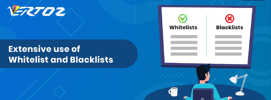Extensive-use-of-Whitelist-and-Blacklists